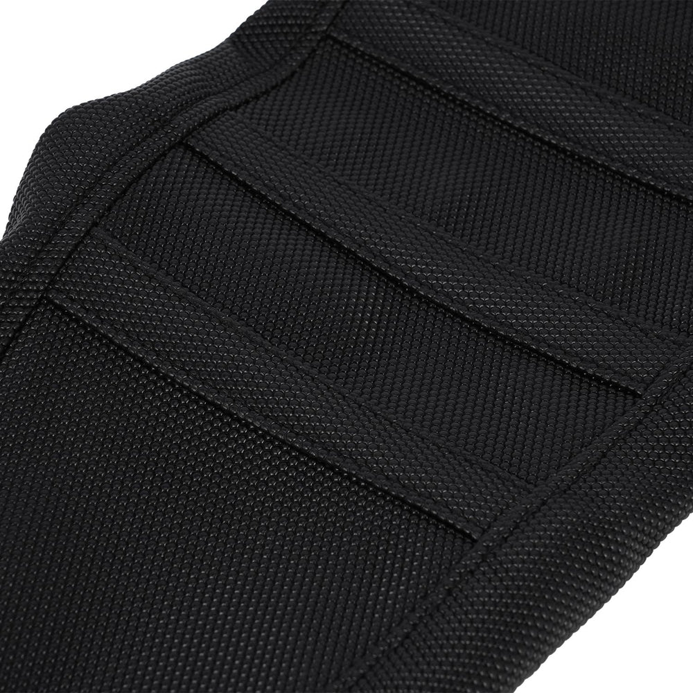 USTPO Q20 seat cover stitching detail confirms durable double stitching