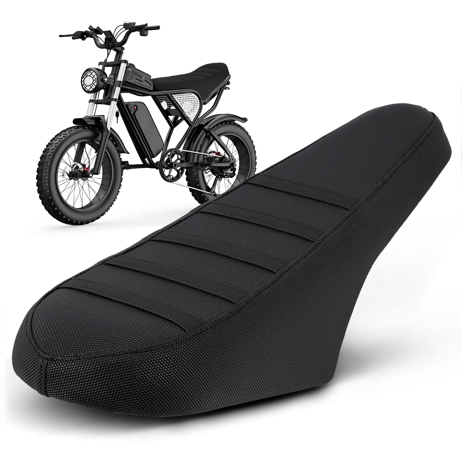 USTPO Q20 seat cover top view shows non-slip grip for wet days