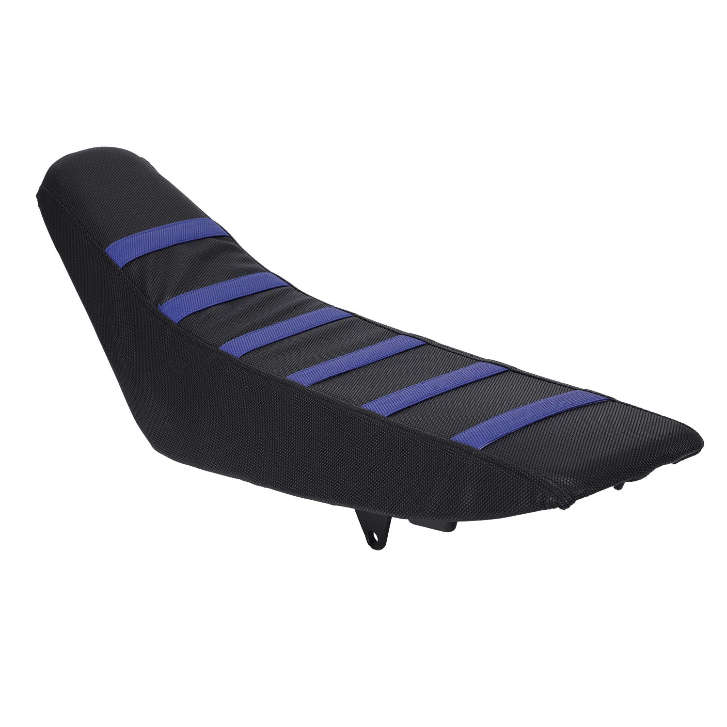 USTPO universal fitment seat cover on motorcycle adapts to most dirt bikes for easy upgrades.