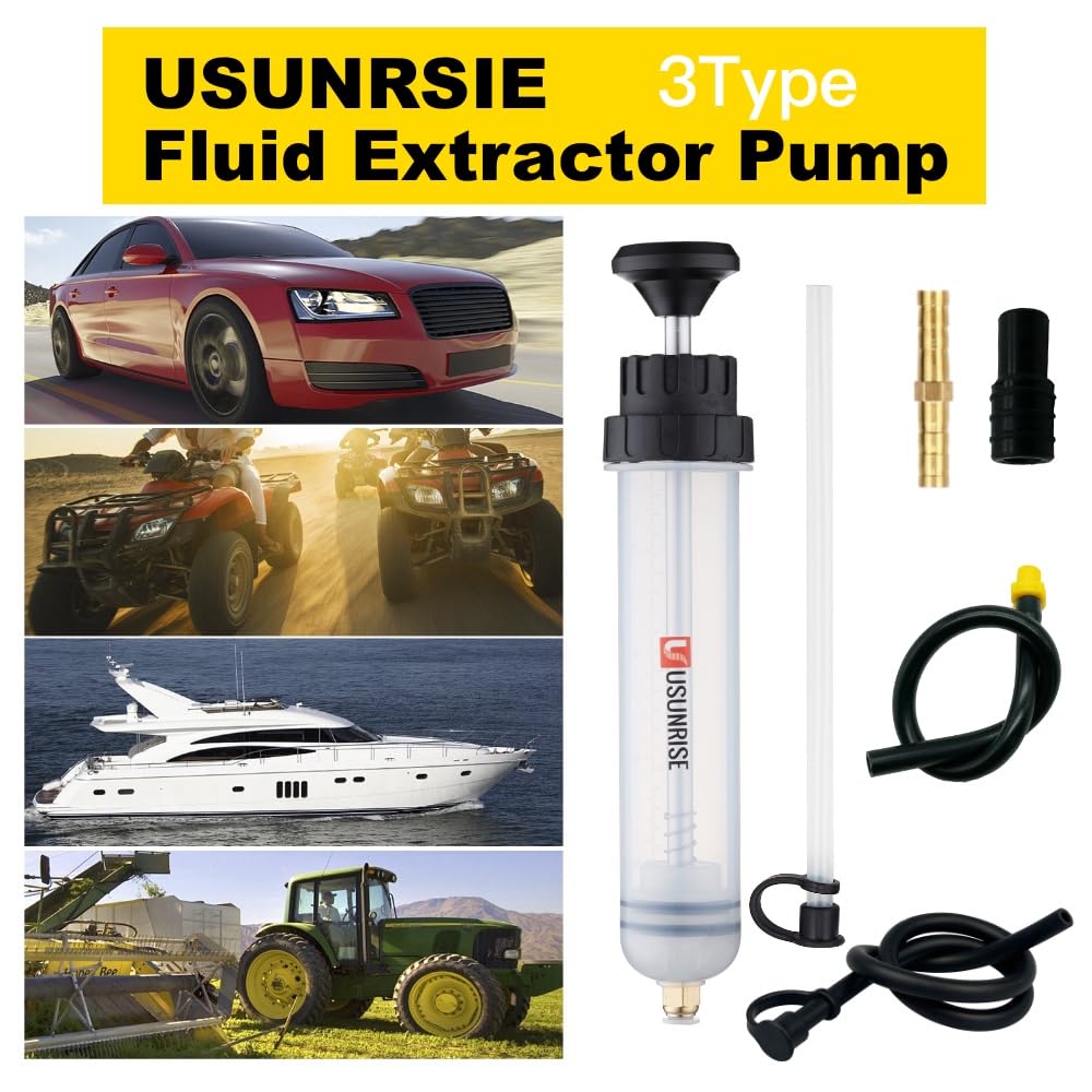 USUNRISE hand vacuum pump simplifies brake and steering fluid tasks.