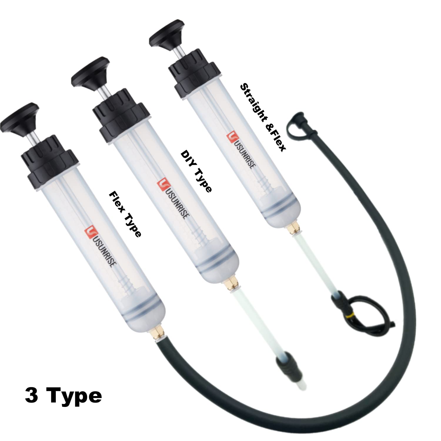 USUNRISE two clear tubes with end caps enable versatile use.