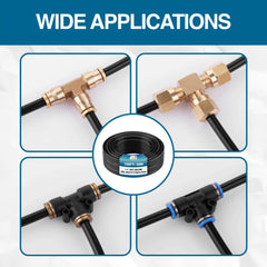 Utah Pneumatic DOT SAE J844 air hose assembly for reliable automotive connections.