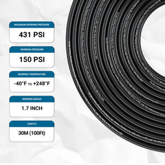 Utah Pneumatic UV-stabilized PA12 tubing suitable for outdoor and harsh environments.