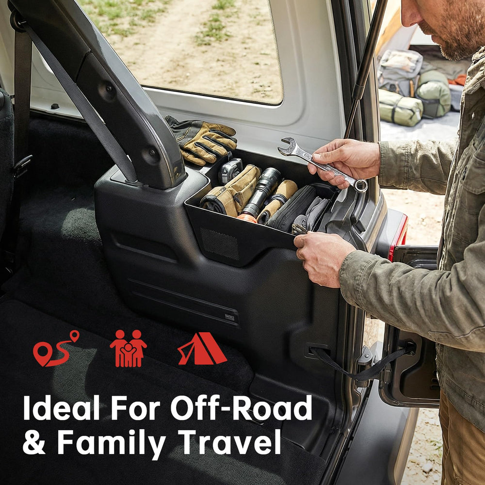 Utiiy easy install adhesive attachment enables tool-free setup.