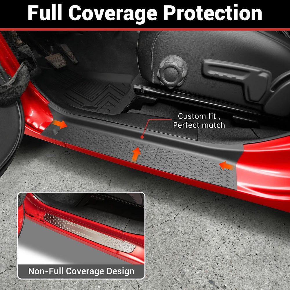 Utiiy guards with no cutting required for Jeep sills