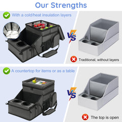 UTOLOVE built-in cup holders keep beverages secure during trips