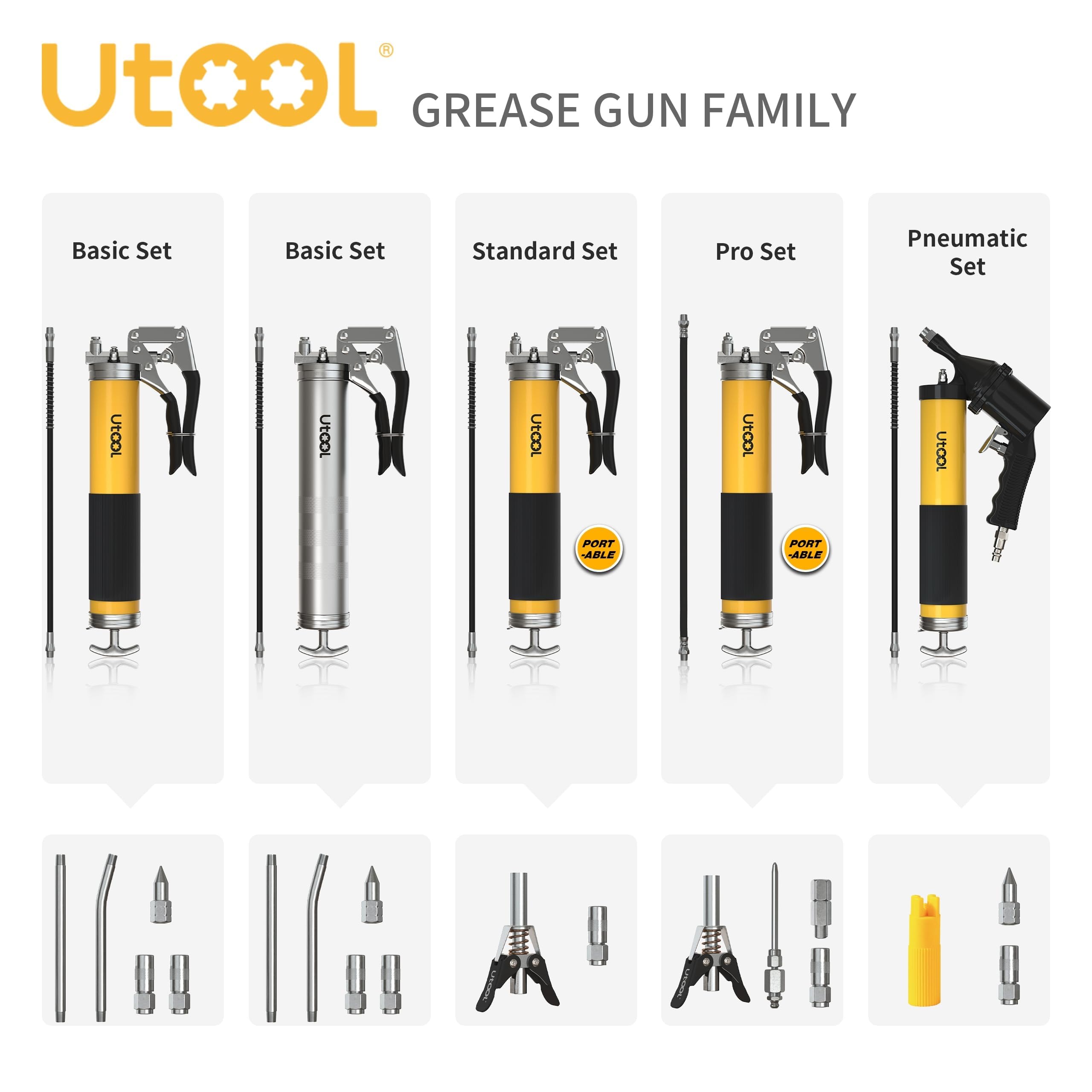 UTOOL sharp nozzle and basic coupler ready for setup.