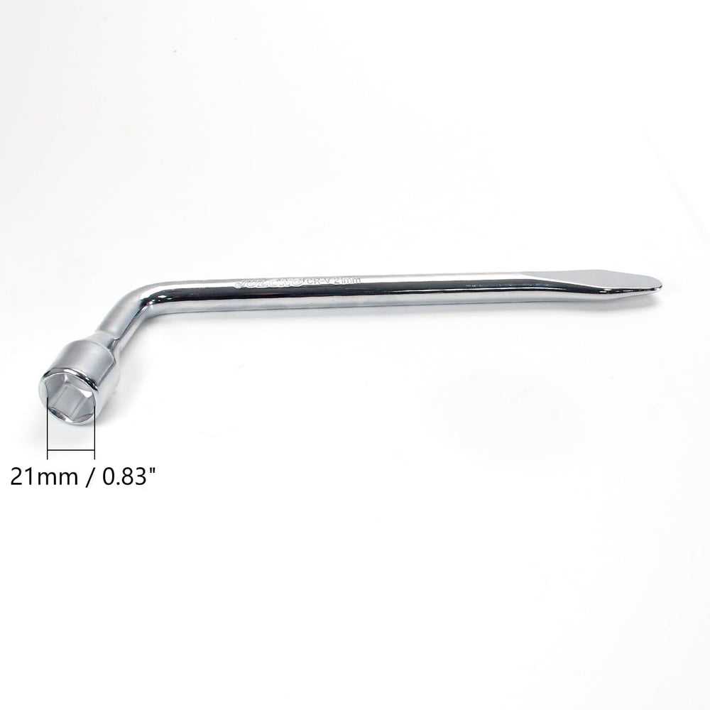 Utoolmart L-type lug wrench with extended handle for high torque