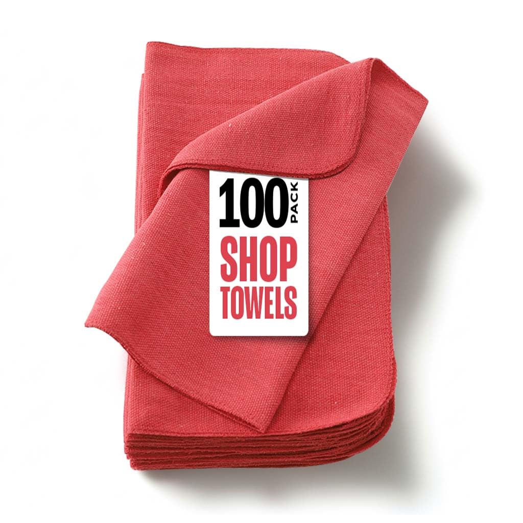 Utopia Towels color-closeup of red cotton towels with visible fibers