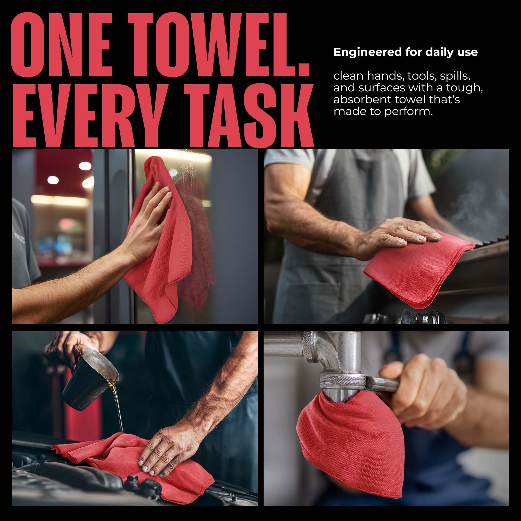 Utopia Towels soft cotton towels for glass cleaning and streak-free polish