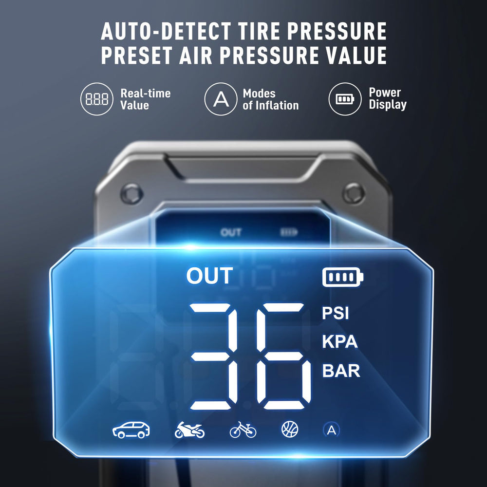 UTRAI 5000A jump pack connected to vehicle jumper cables