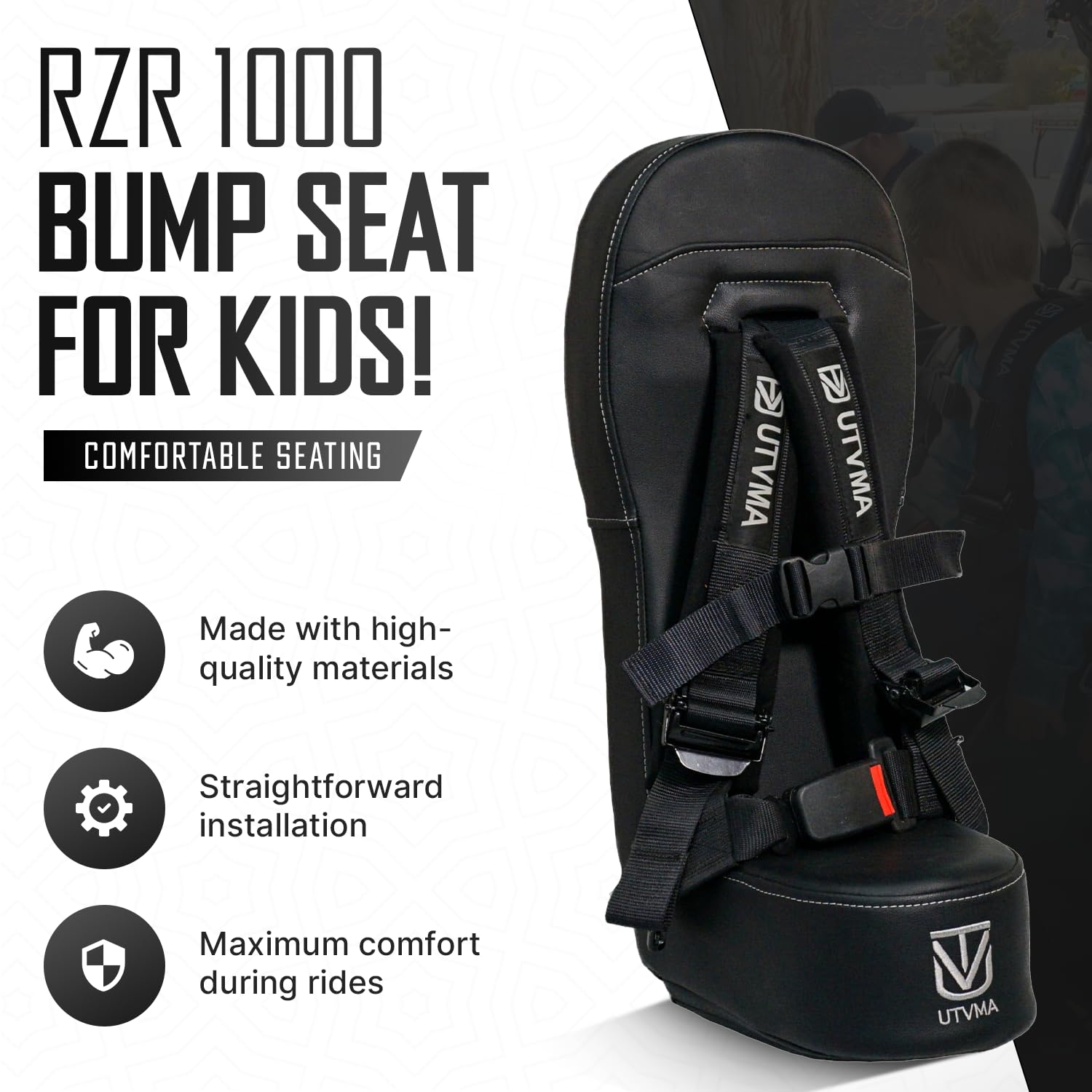 Kids up to 60 pounds enjoy better seating in the bump seat