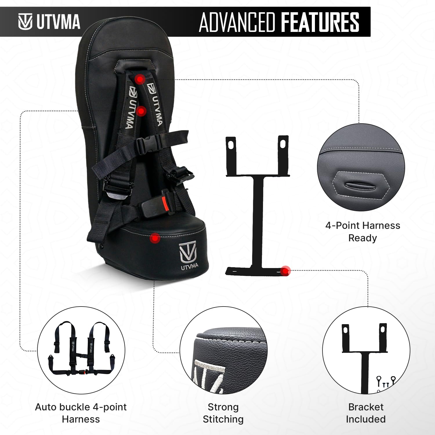 Off-road use only reminder with required mounting hardware