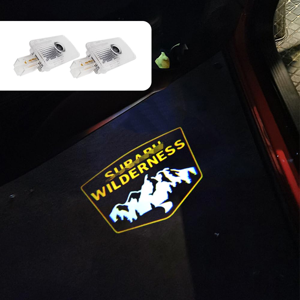 uunonaha Wilderness welcome light projects Forester logo on the front door for night entry.