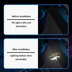 uunonaha Wilderness welcome light shows ghost-shadow logo for a stylish vehicle cue.