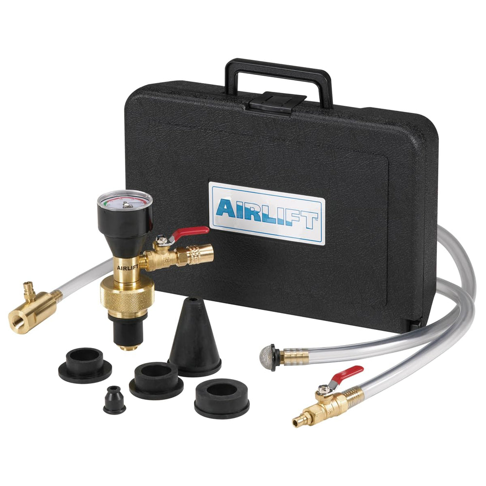 UView Airlift kit performing fast cooling system refill across heater core and radiator for time-saving maintenance.