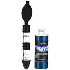 UView complete testing kit with dual-chamber tester and user guide.