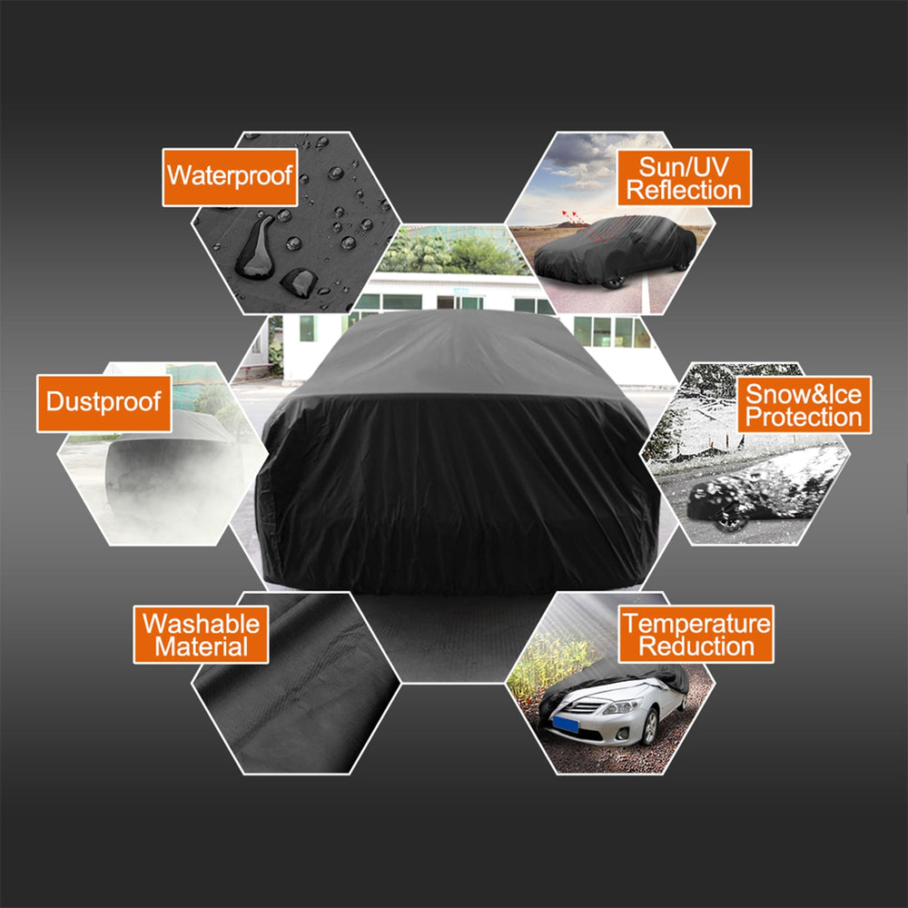 uxcell car cover flexible material prevents scratches from external objects.