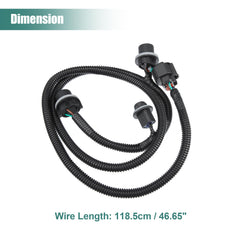 uxcell driver-side tail lamp wiring harness suits Silverado 2500HD 2015 with durable connection