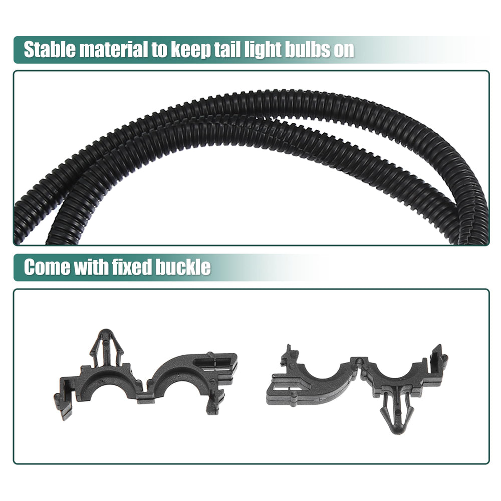 uxcell driver-side tail lamp wiring harness for GMC Sierra 3500HD 2015 enables steady rear signal