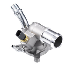 uxcell engine coolant thermostat housing front view highlights sturdy construction for reliable cooling.
