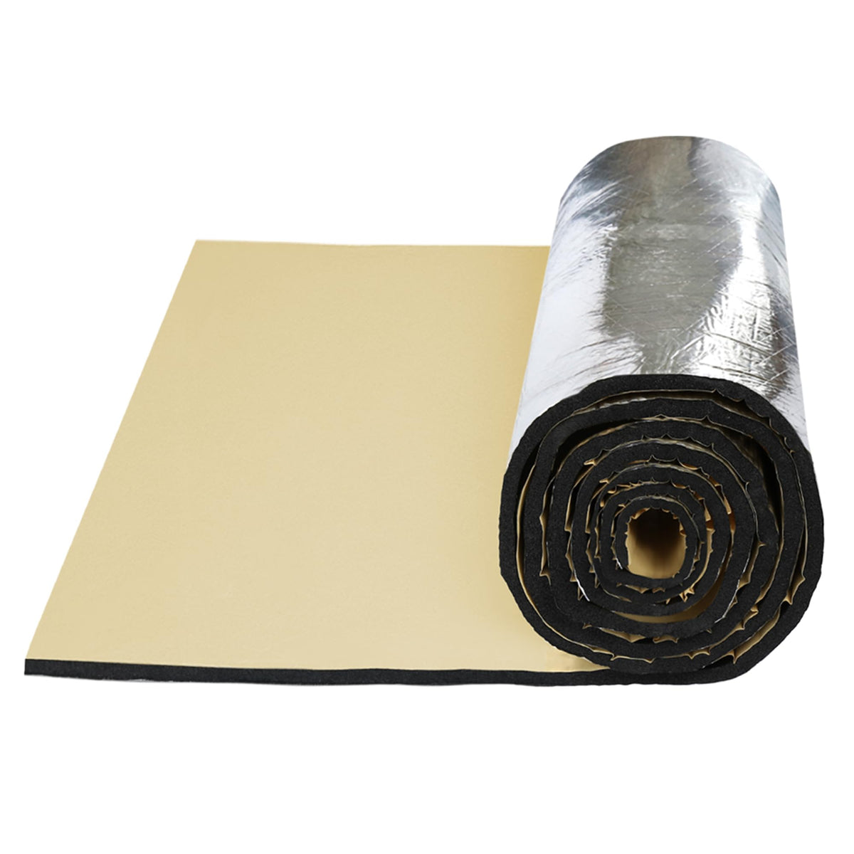 uxcell insulation mat applied to exhaust muffler to reduce noise and heat transfer