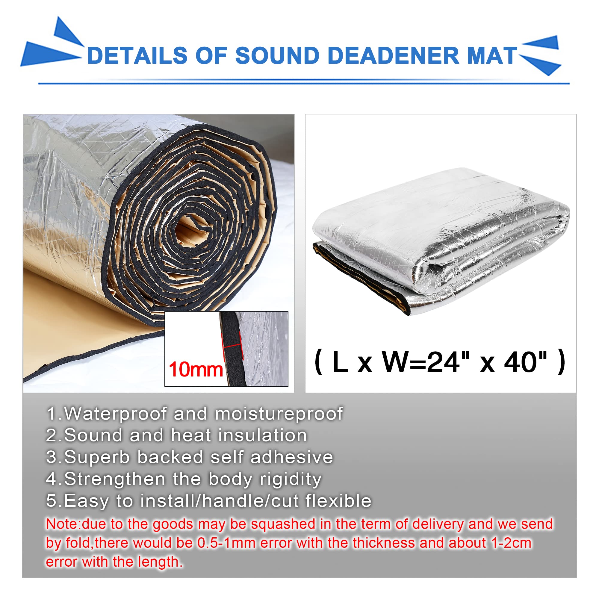uxcell insulation mat on car hood to block heat and sun