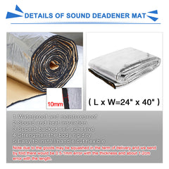 uxcell insulation mat on car hood to block heat and sun