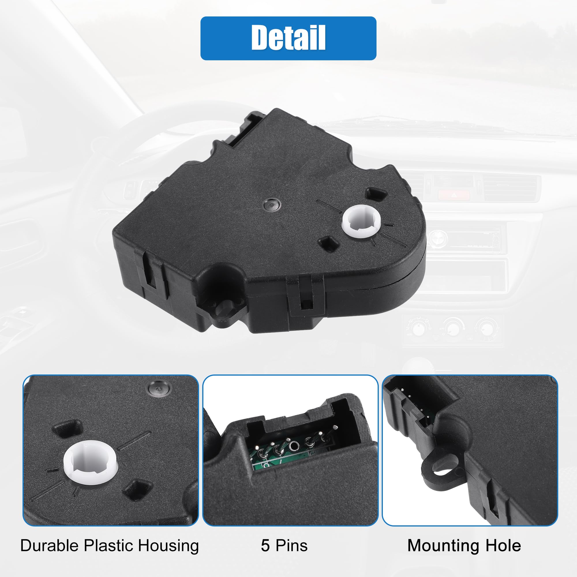 uxcell HVAC blend door actuator installation step guide helps quick, secure mounting