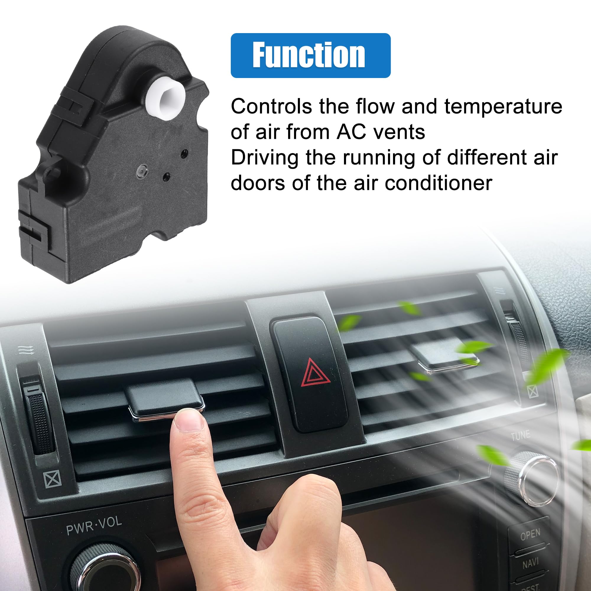 uxcell HVAC blend door actuator vehicle fitment chart confirms broad compatibility