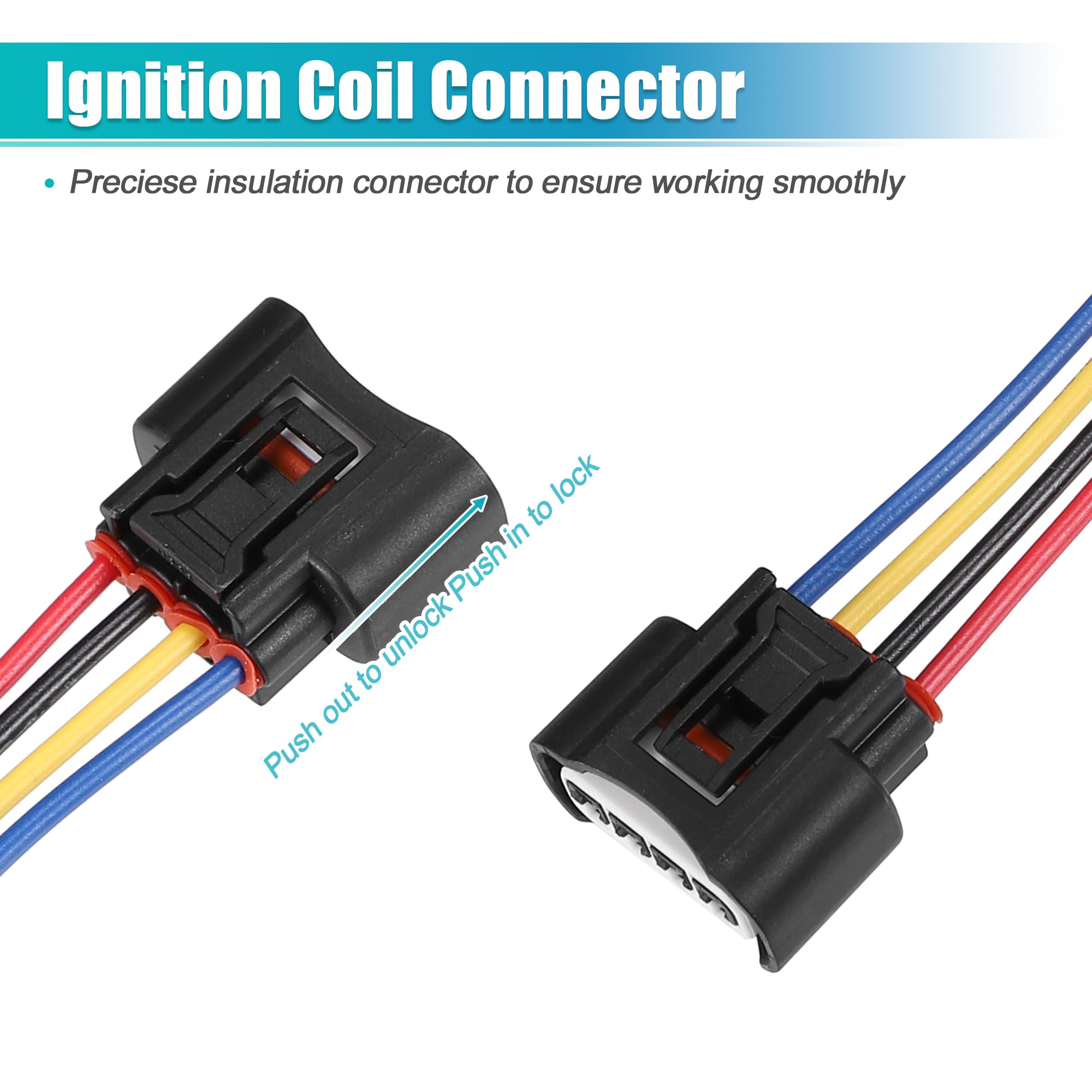 uxcell ignition coil connector for Toyota Highlander 2.4L – heat resistant housing