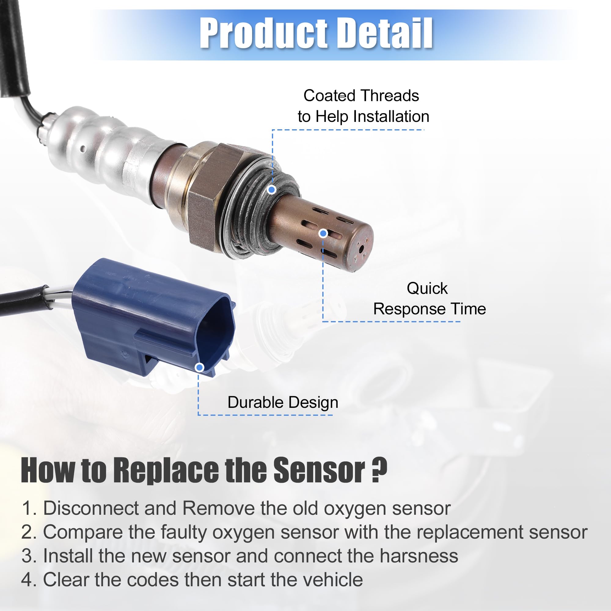 uxcell O2 sensor image for Kia Sportage 2014-2016 fitment