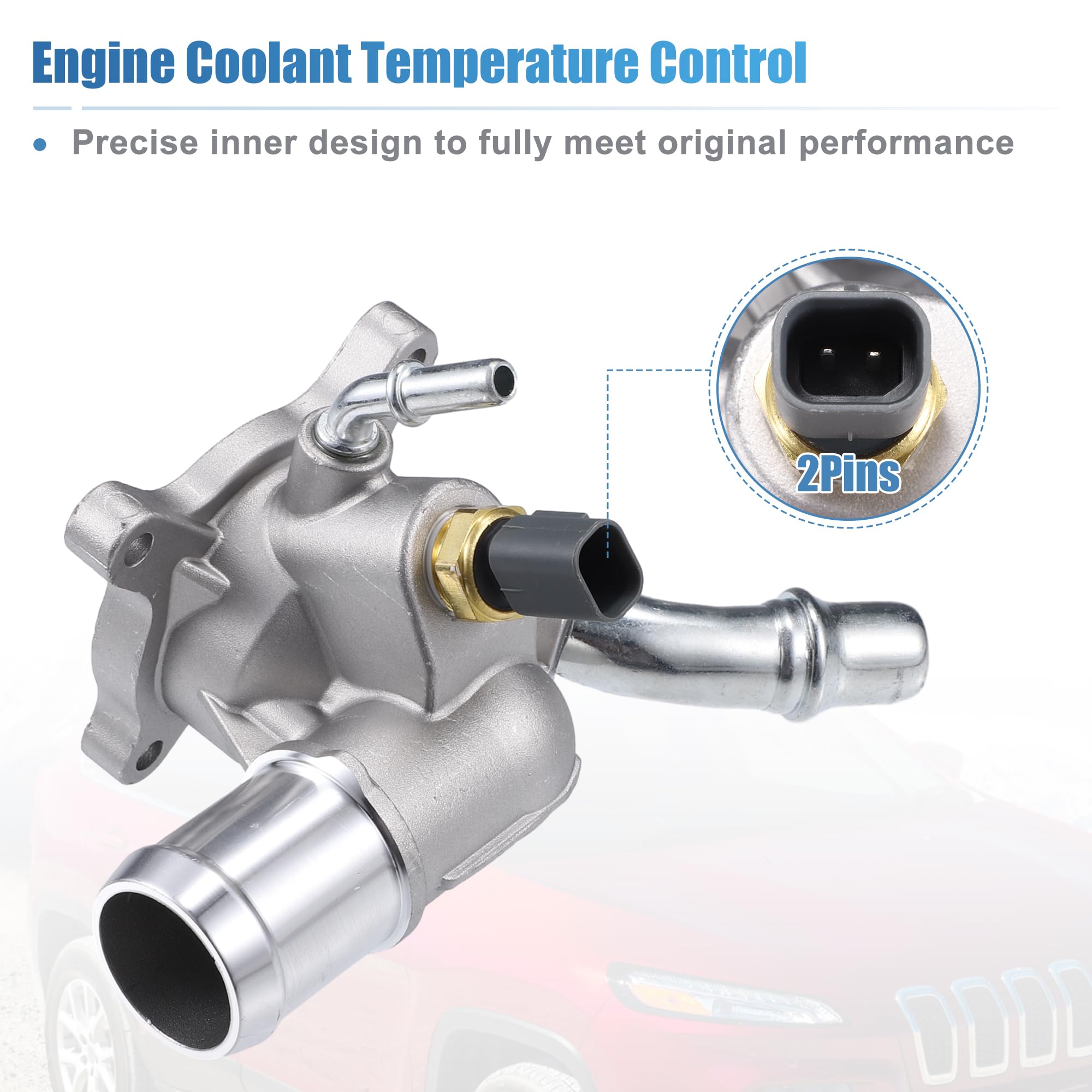 uxcell thermostat sensor close-up showcases secure electrical connection and reliability.