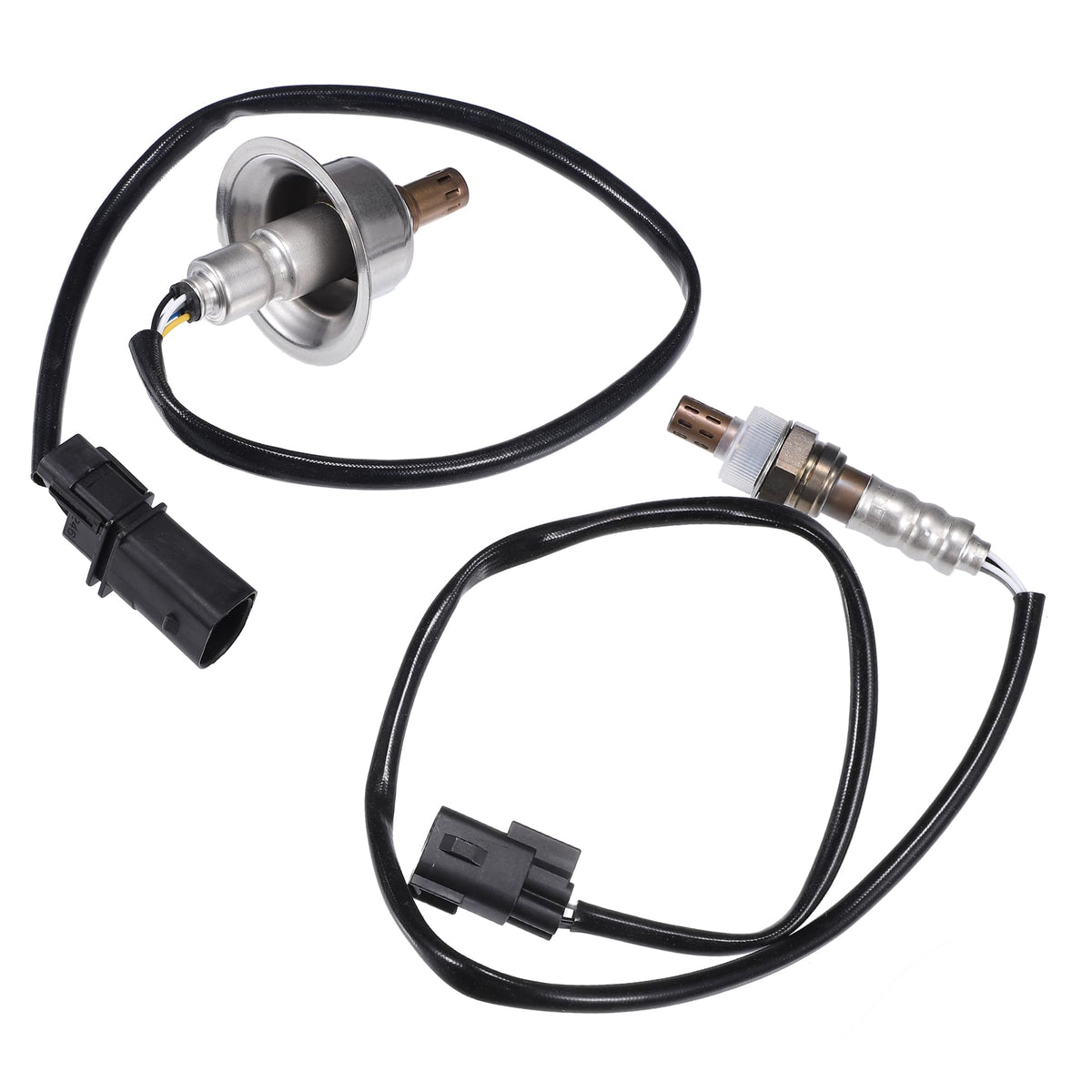 uxcell O2 sensor assembly image showing upstream-downstream fitment for Kia and Hyundai, supporting accurate exhaust monitoring