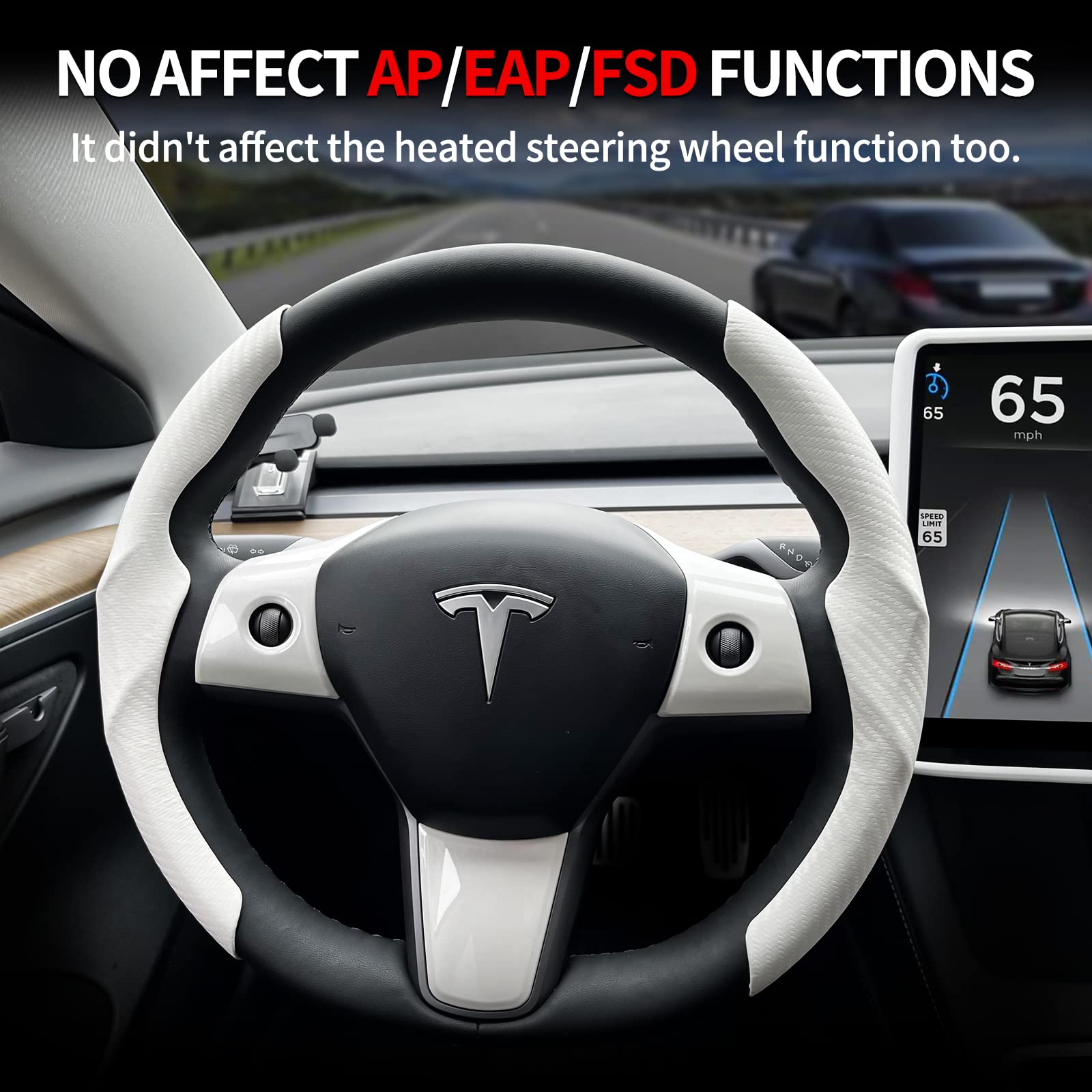 Uxcer carbon fiber finish adds premium texture and easy clean surface