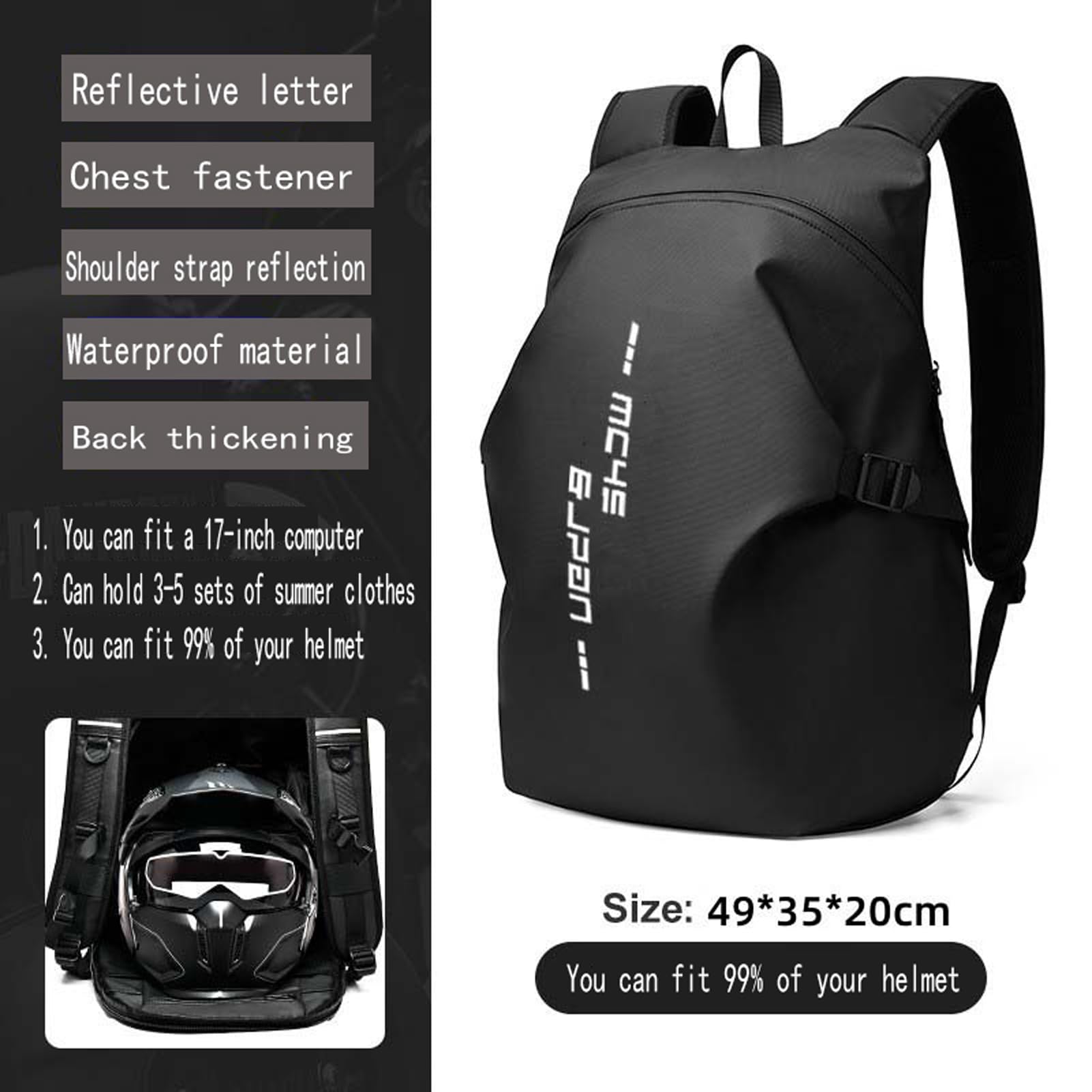 VAAKUAM reflective strip enhances visibility for night riding safety