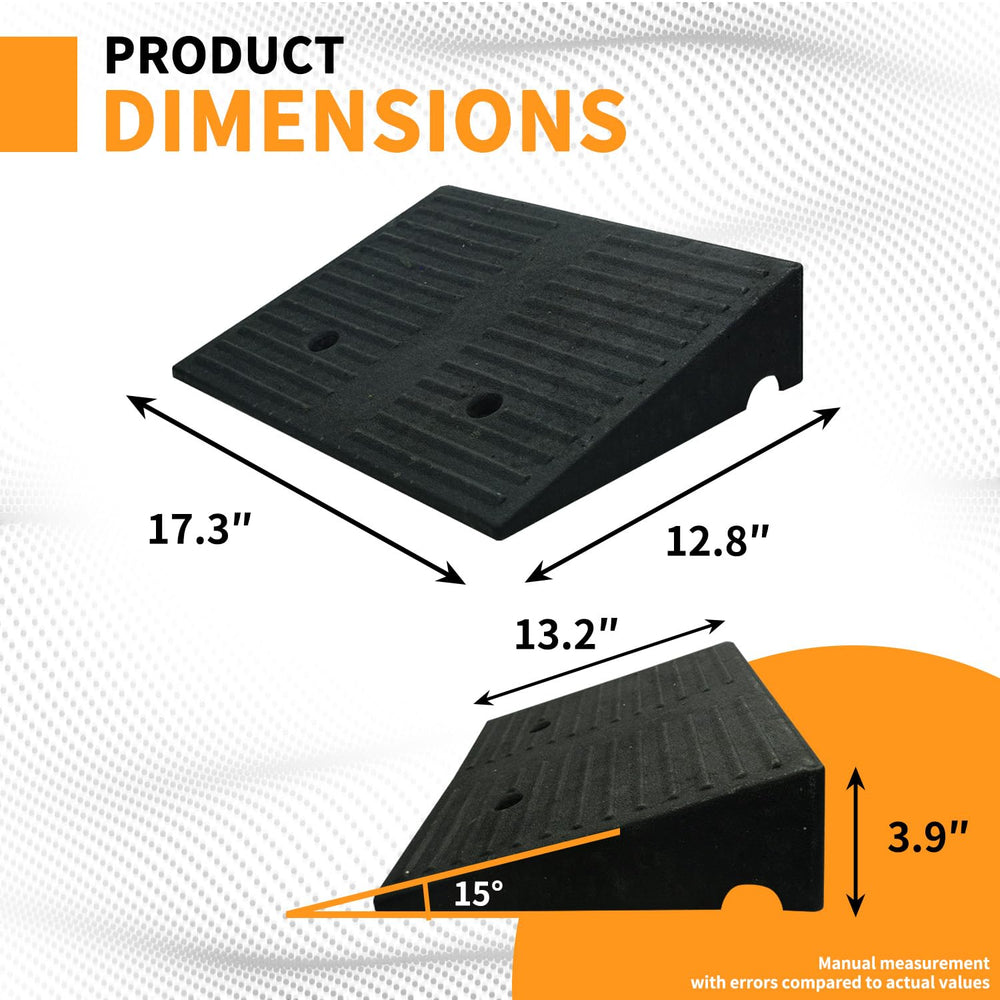 Vacallity 3.9-in Rise 2-Pack ramps with 7,000-lb capacity for heavy vehicles.