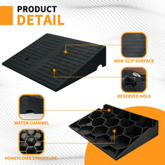 Vacallity 3.9-in Rise 2-Pack ramps featuring a non-slip textured surface.