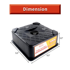 Vacallity RV Trailer Jack Block anti-slip design enhances on-site stability