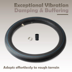 VAINELY thickened front tube design resists sharp debris and reduces punctures
