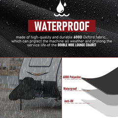 Bottom hooks on the Vainlley hitch cover tightened for a secure wind-resistant fit
