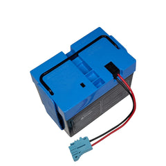 VAIX wiring harness with blue plug for secure, easy Peg-Perego battery setup.