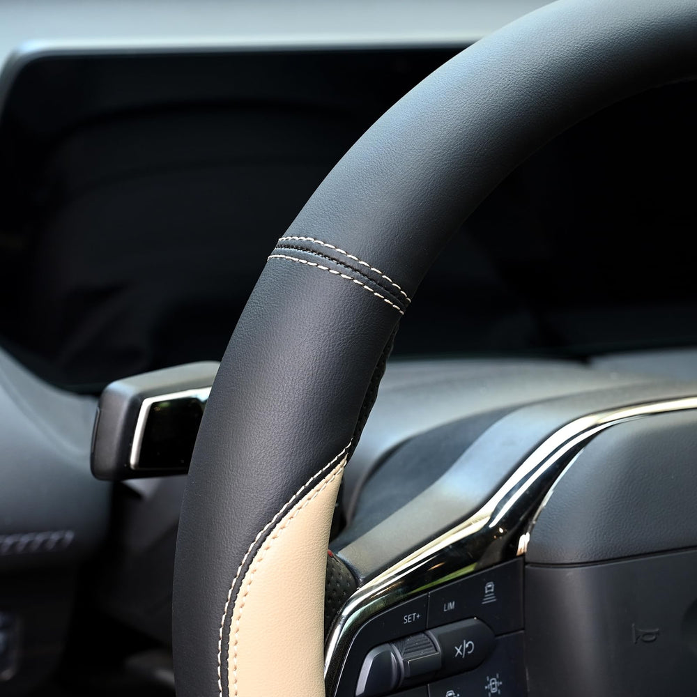 Valleycomfy middle-size 15-inch steering wheel compatibility for a snug fit