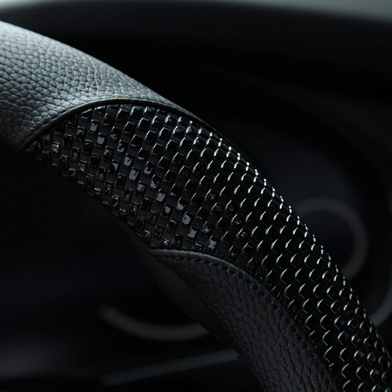 Valleycomfy steering wheel cover skidproof lining boosts grip during drive