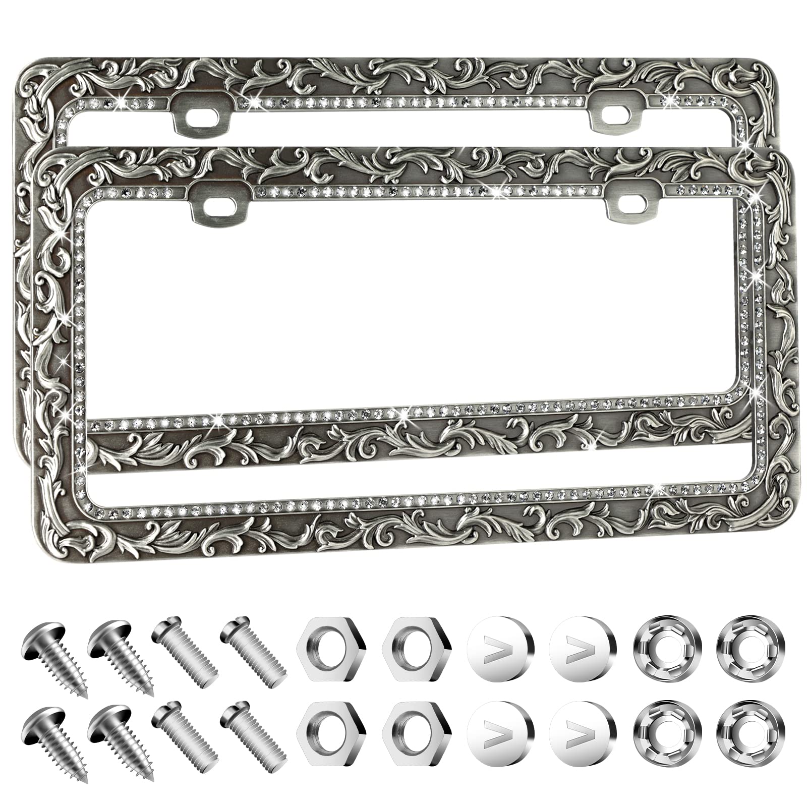 Valor frame with crystal rhinestones detail for a stylish look
