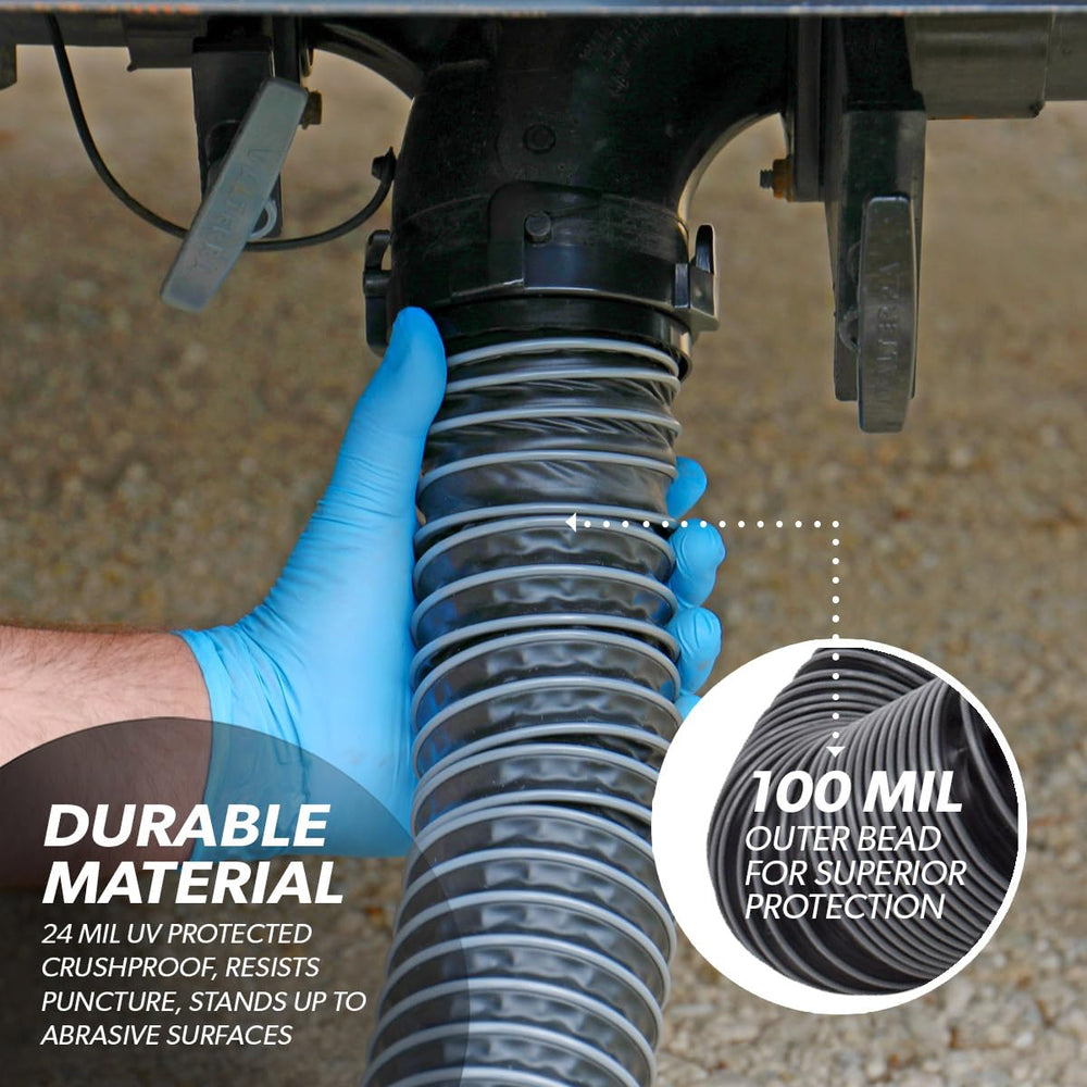 Valterra D04-0675 clear 90 degree adapter for quick tank status checks and secure seals