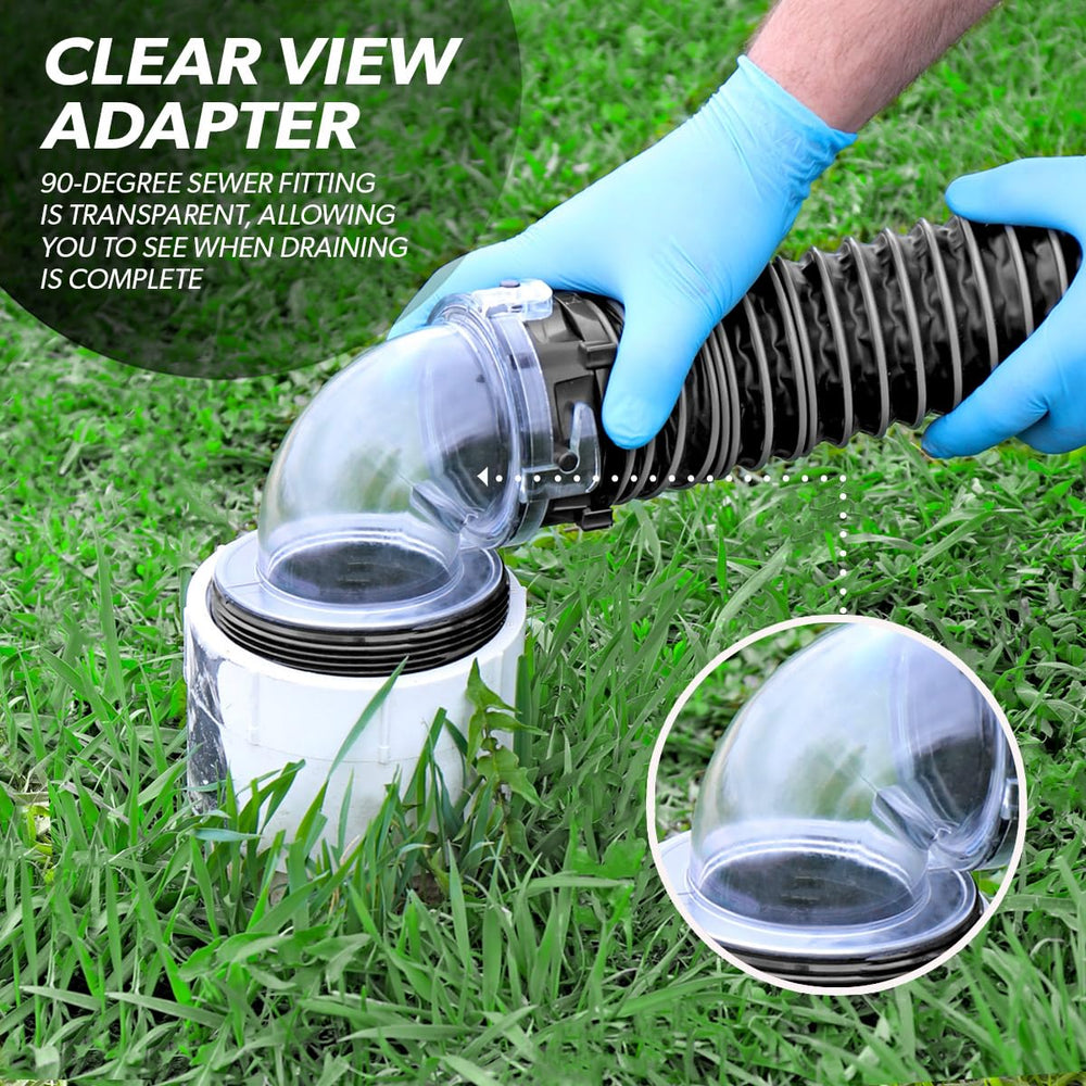 Valterra D04-0675 hoses lie flat with rotating fittings for tidy connections