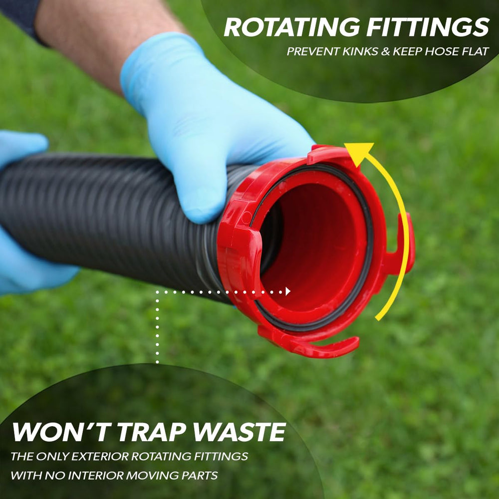 Valterra Dominator hose with 23 mil thickness for durable compartment routing.
