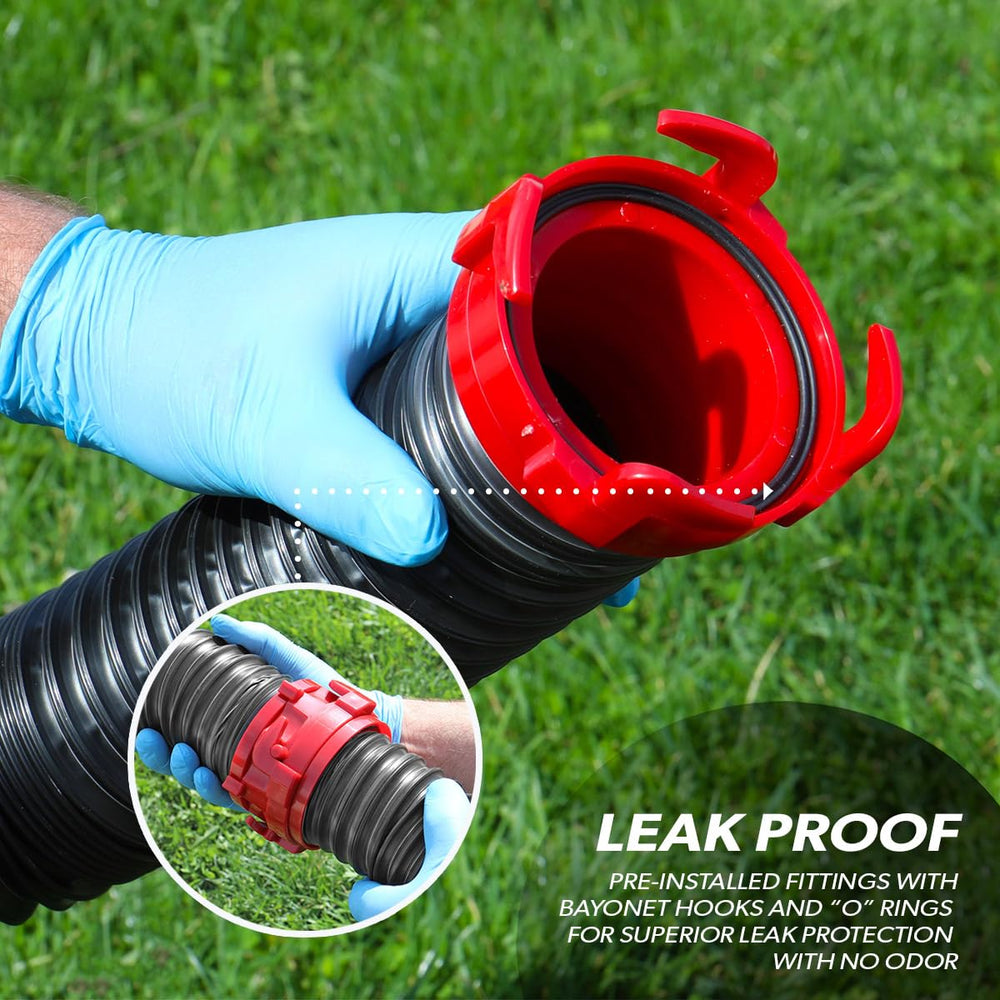 Valterra Dominator hose remains flexible to minus 20F for cold conditions.