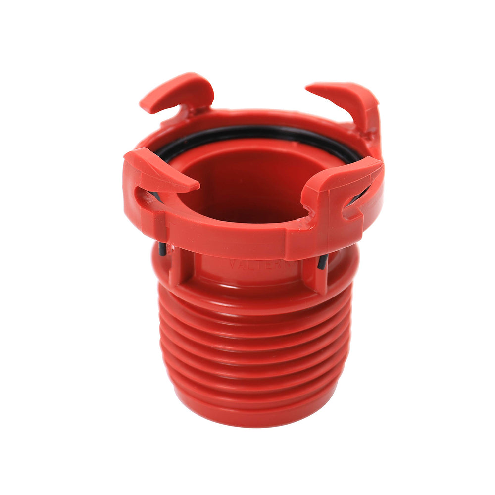 Valterra EZ Coupler Valve Adapter on drain hose for RV sewer setup